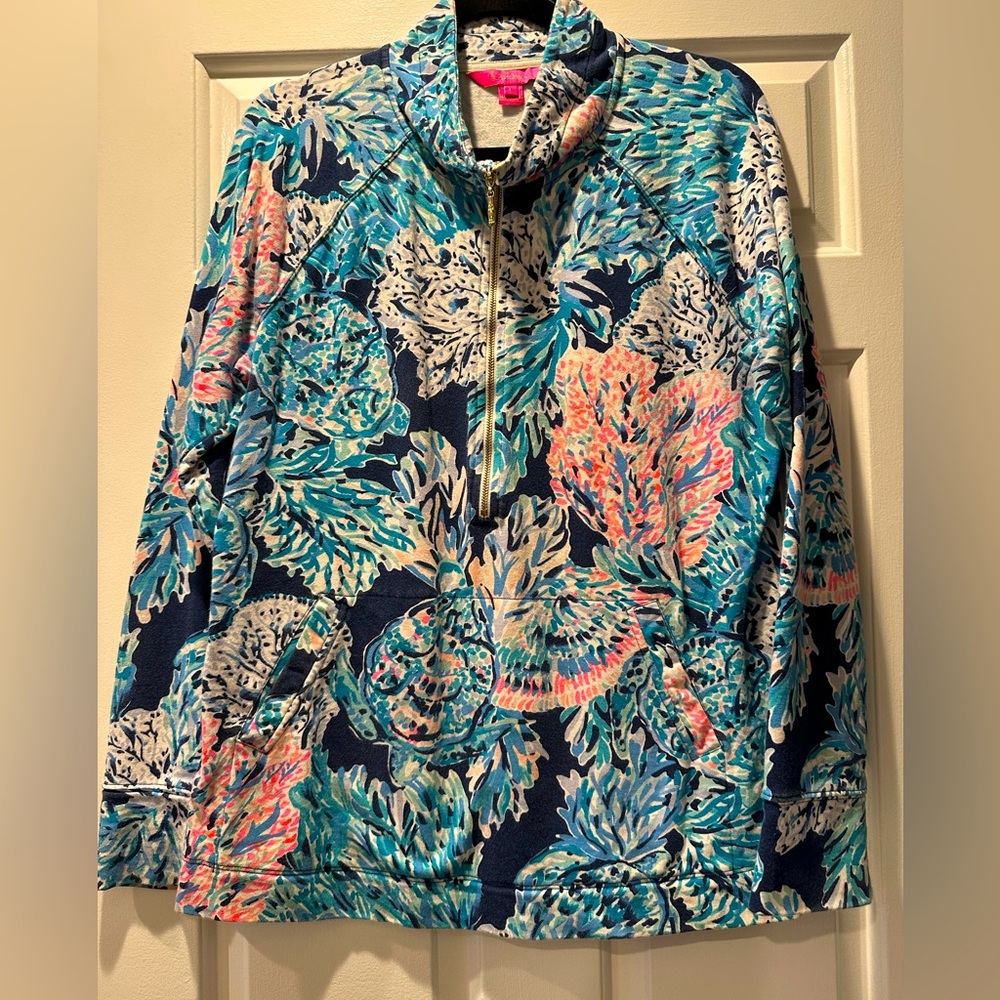 Lily Pulitzer skipper popover.  1/2 zip